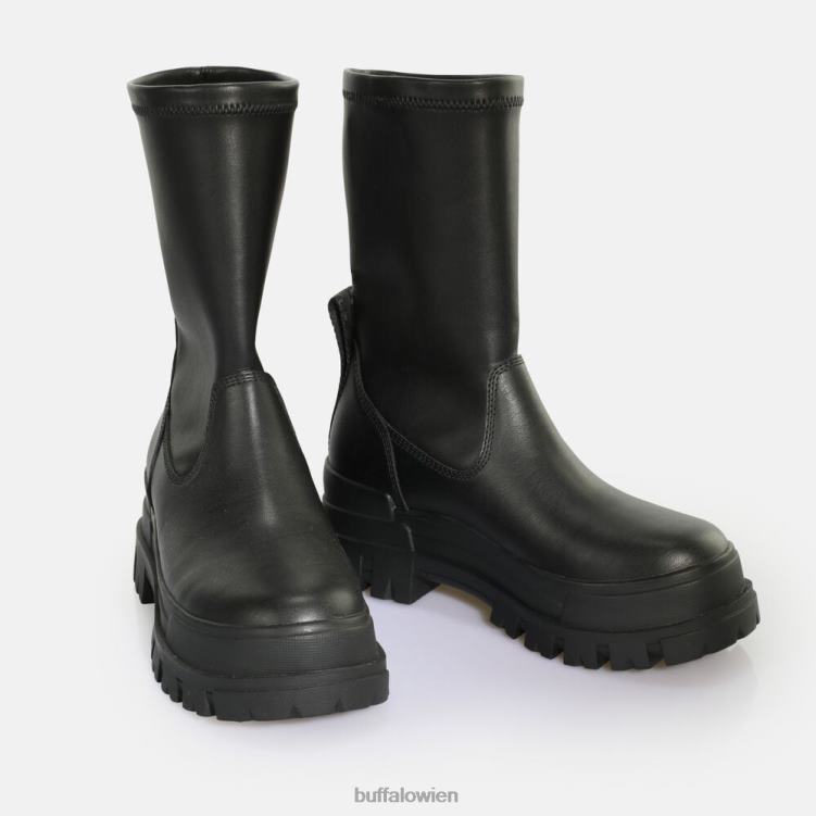 bei Buffalo Aspha Sockboot Mid Stiefeletten vegan Schwarz 0FX48808 |Stiefel