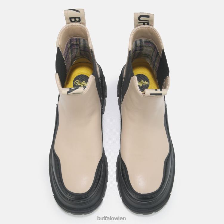 bei Buffalo Aspha Wave-Stiefelette vegan Creme 0FX48812 |Stiefel