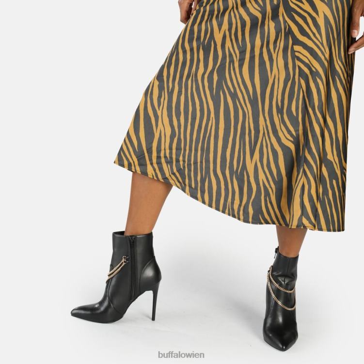 bei Buffalo Juliet Chain Ankleboot Stiefeletten vegan Schwarz 0FX48653 |Stiefel