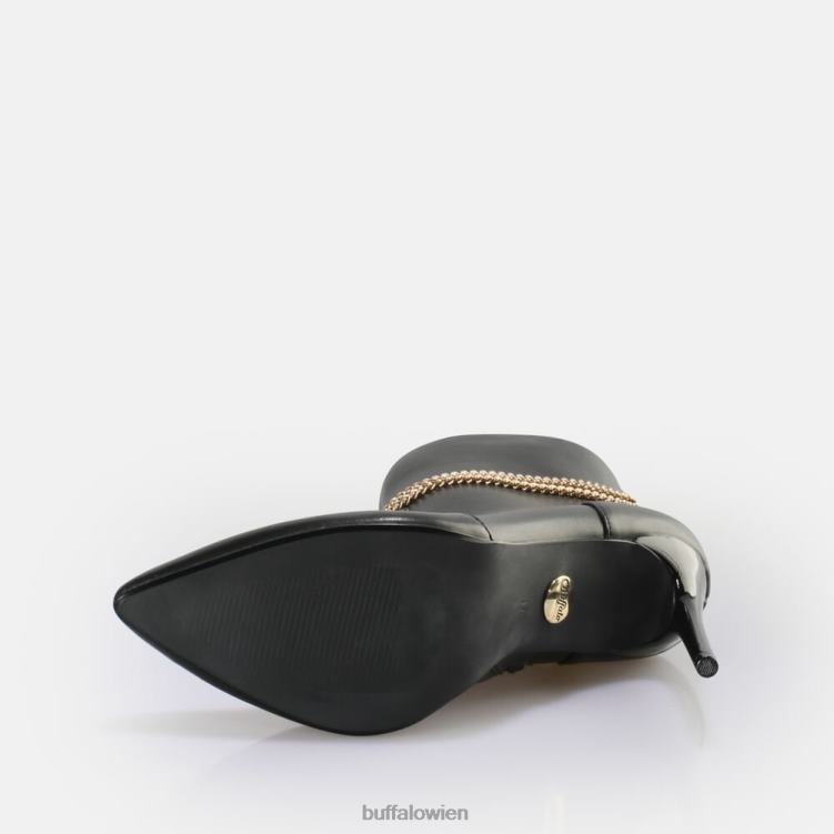 bei Buffalo Juliet Chain Ankleboot Stiefeletten vegan Schwarz 0FX48653 |Stiefel