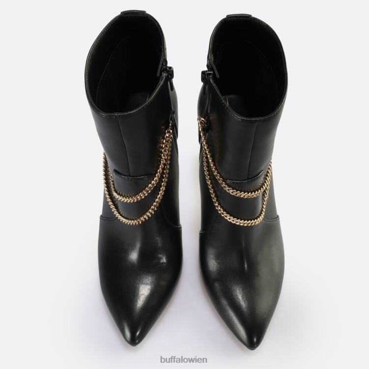 bei Buffalo Juliet Chain Ankleboot Stiefeletten vegan Schwarz 0FX48653 |Stiefel