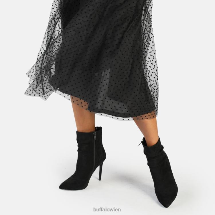 bei Buffalo Juliet Zip Ankleboot Stiefeletten vegan Schwarz 0FX48827 |Stiefel