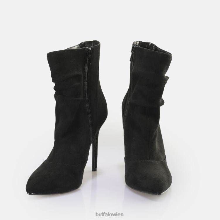bei Buffalo Juliet Zip Ankleboot Stiefeletten vegan Schwarz 0FX48827 |Stiefel