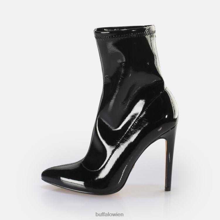 bei Buffalo Marjorie Sockboot Mid Ankle Boot vegan Schwarz 0FX48627 |Stiefel