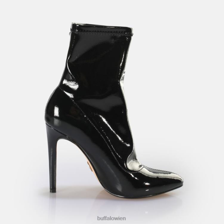 bei Buffalo Marjorie Sockboot Mid Ankle Boot vegan Schwarz 0FX48627 |Stiefel