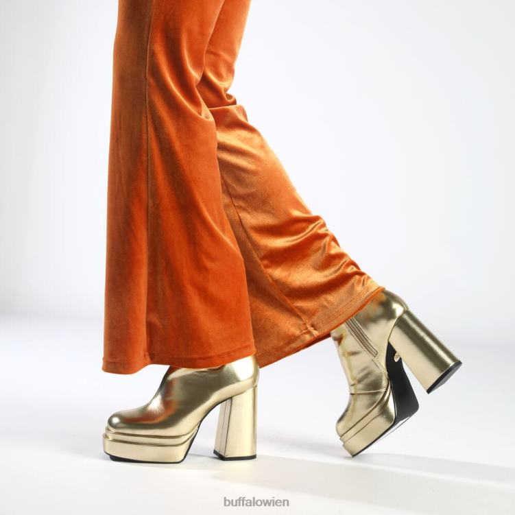 bei Buffalo May Zip Boot Mid Ankle Boot vegan Gold 0FX48534 |Stiefel