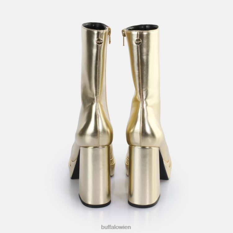 bei Buffalo May Zip Boot Mid Ankle Boot vegan Gold 0FX48534 |Stiefel