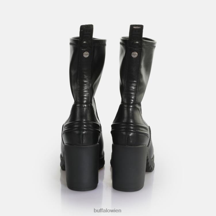 bei Buffalo Oslo Sockenstiefelette vegan Schwarz 0FX48838 |Stiefel