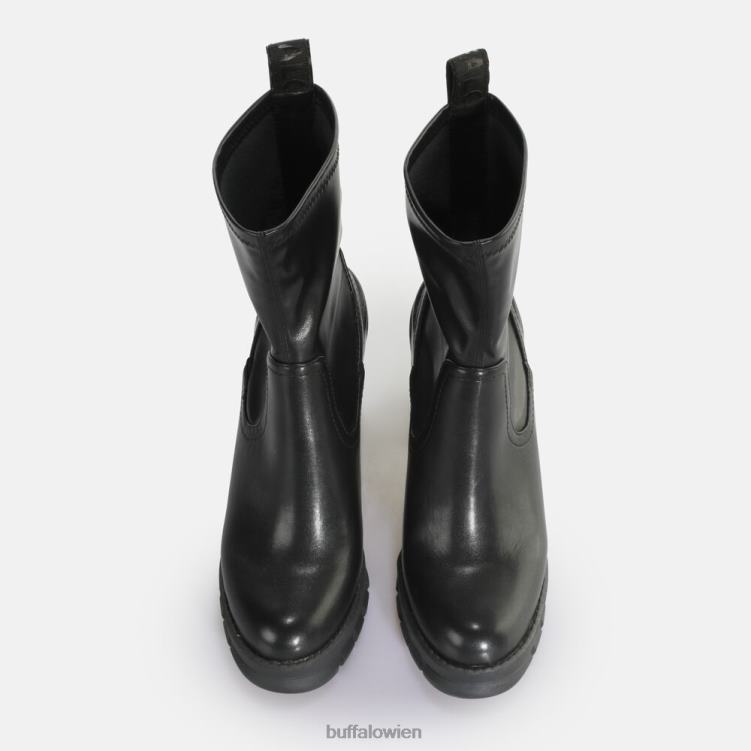 bei Buffalo Oslo Sockenstiefelette vegan Schwarz 0FX48838 |Stiefel