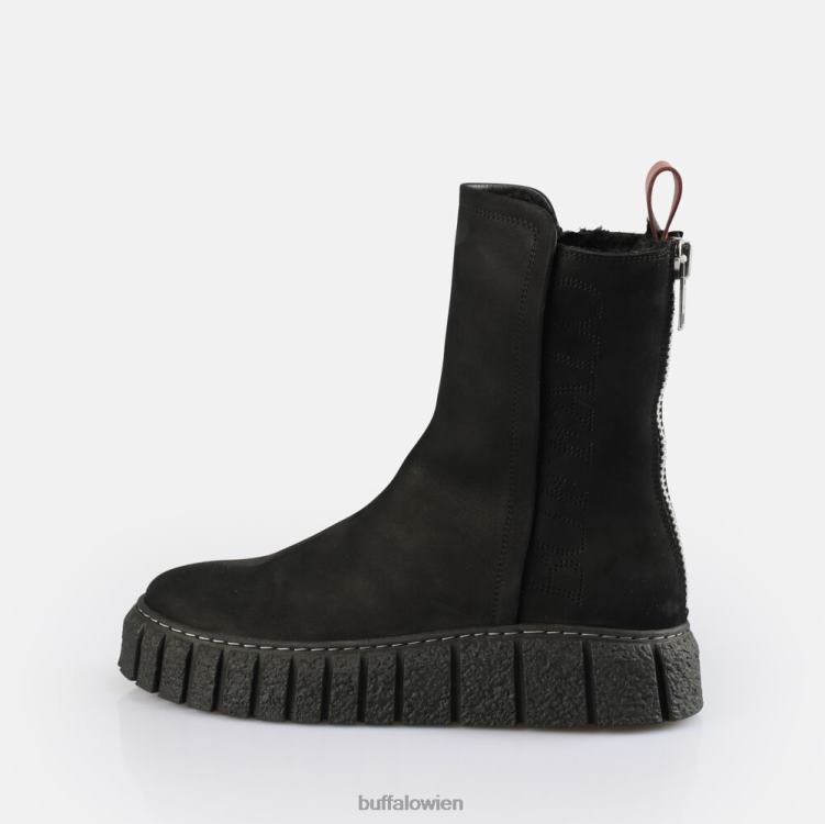 bei Buffalo Rampa Zip warme Stiefelette Schwarz 0FX48465 |Stiefel