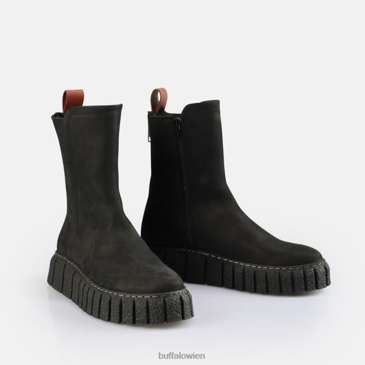 bei Buffalo Rampa Zip warme Stiefelette Schwarz 0FX48465 |Stiefel
