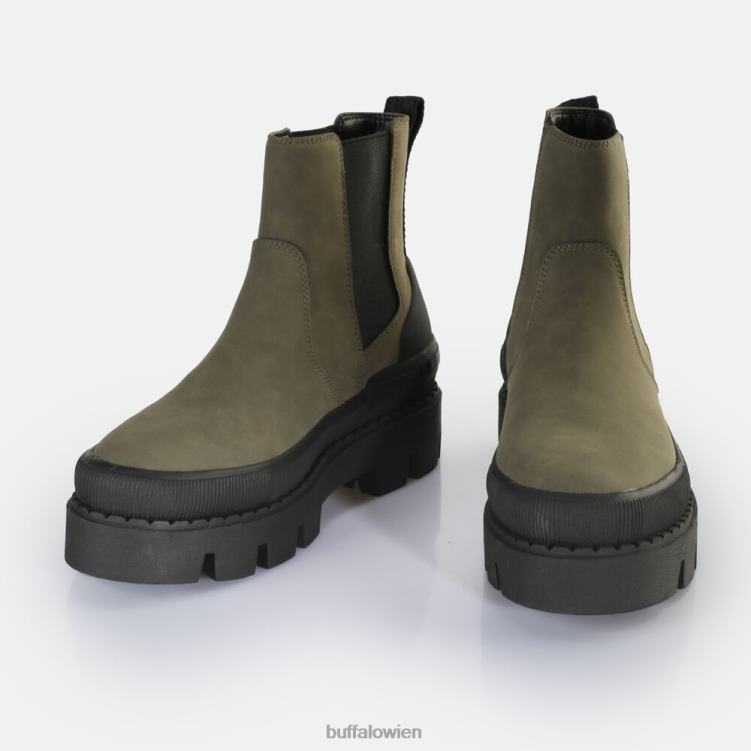 bei Buffalo Raven Chelsea vegane Stiefeletten Khaki/Schwarz 0FX48362 |Stiefel
