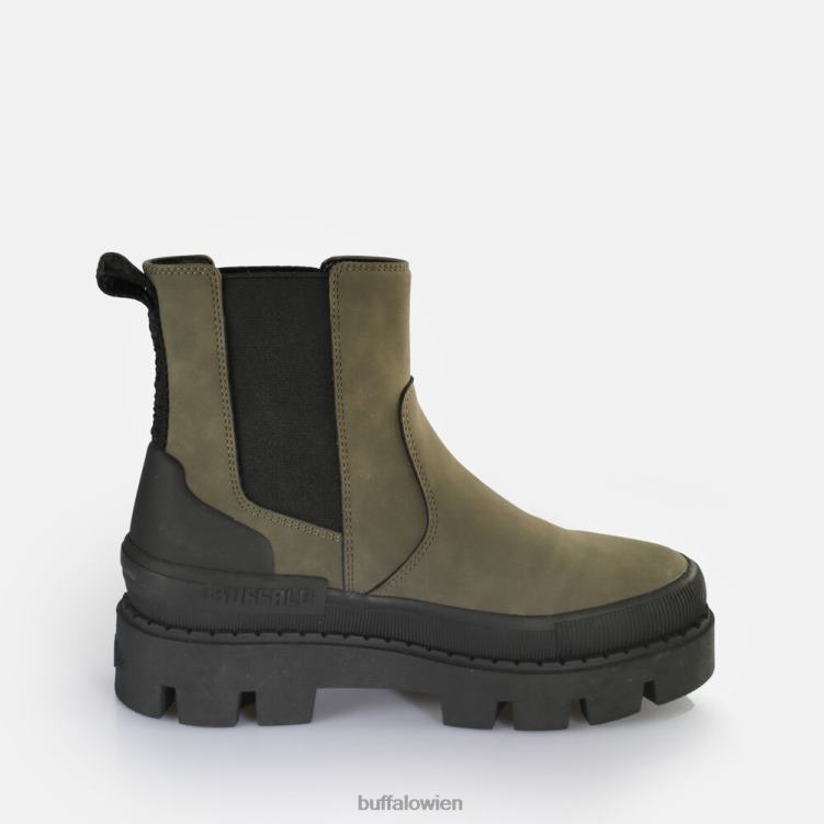 bei Buffalo Raven Chelsea vegane Stiefeletten Khaki/Schwarz 0FX48362 |Stiefel