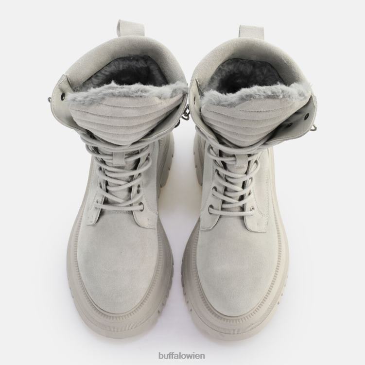 bei Buffalo Schattenhohe, warme Stiefeletten zum Schnüren grau 0FX48137 |Stiefel