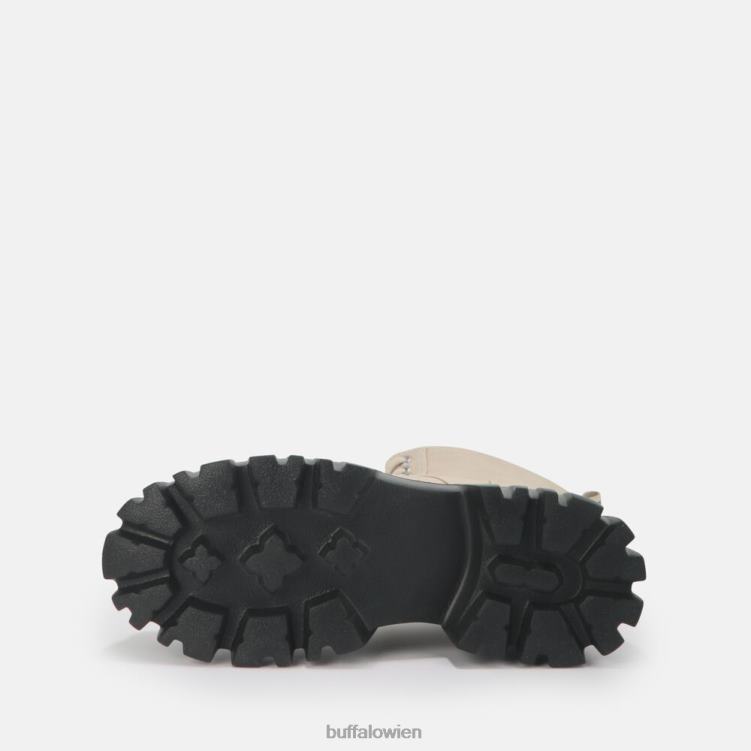 bei Buffalo Selen Stiefeletten flach vegan Creme 0FX48521 |Stiefel