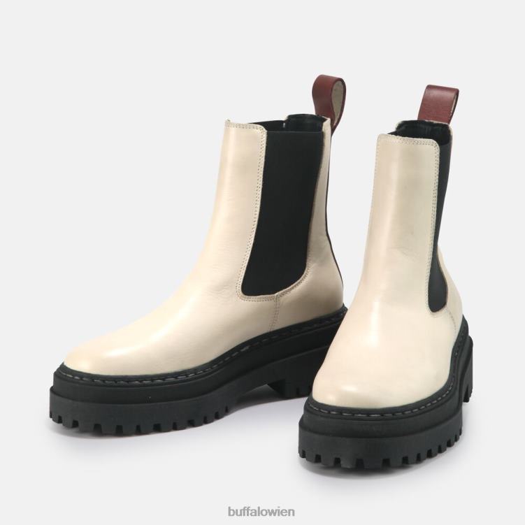 bei Buffalo Serena Stiefeletten aus Kalbsleder Beige 0FX48901 |Stiefel