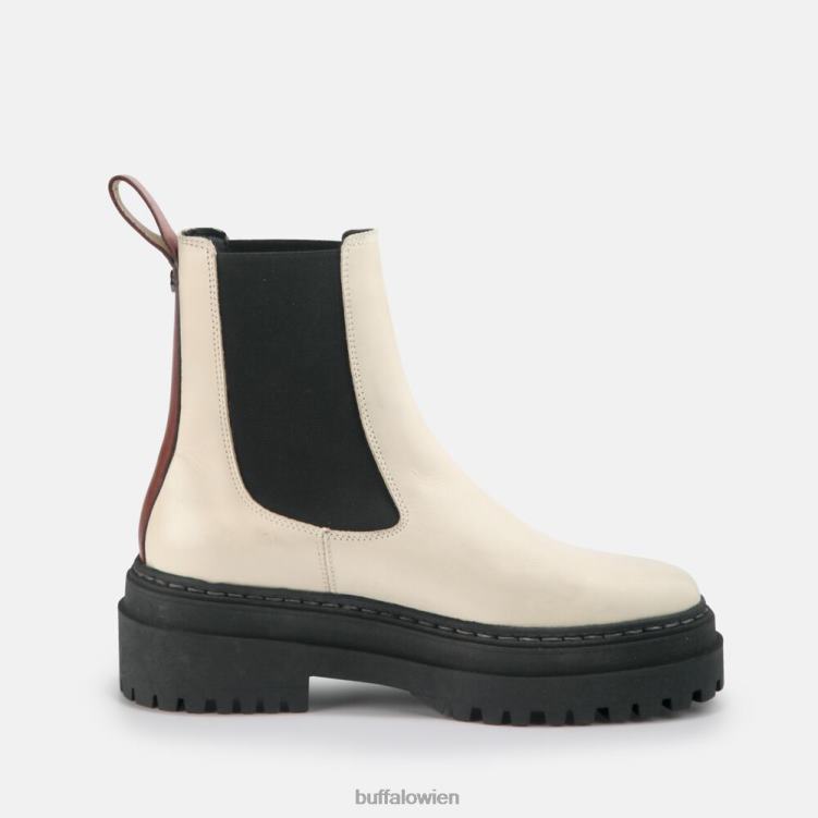 bei Buffalo Serena Stiefeletten aus Kalbsleder Beige 0FX48901 |Stiefel