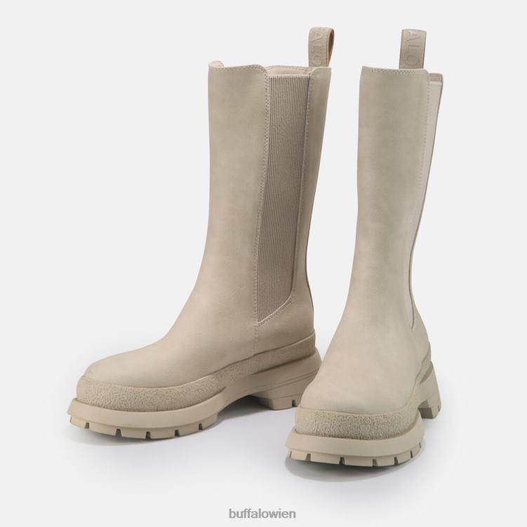 bei Buffalo Sveja Bootie flach vegan Creme 0FX48695 |Stiefel