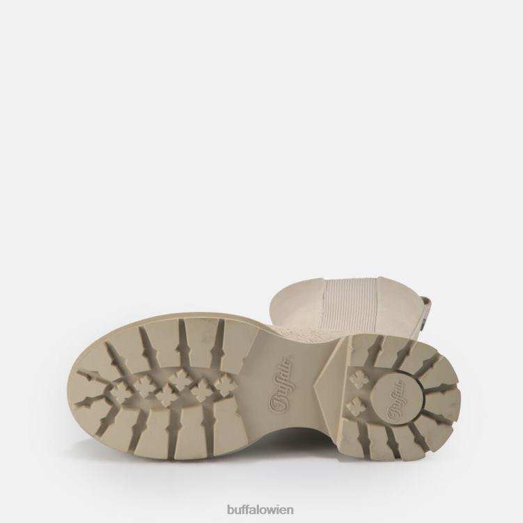 bei Buffalo Sveja Bootie flach vegan Creme 0FX48695 |Stiefel