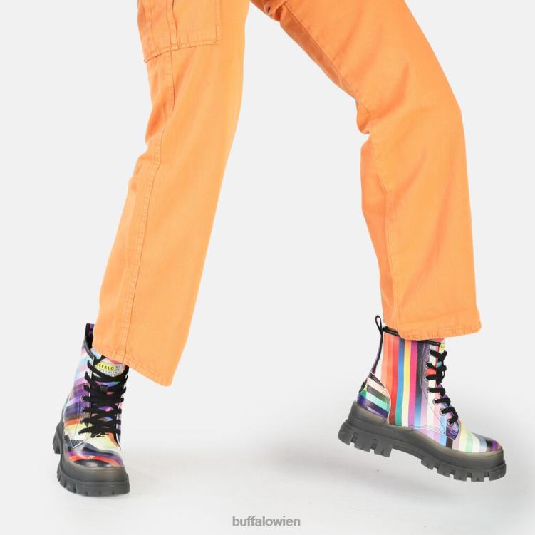 bei Buffalo aspha rld Stiefeletten vegan Schwarz/Regenbogen 0FX48866 |Stiefel