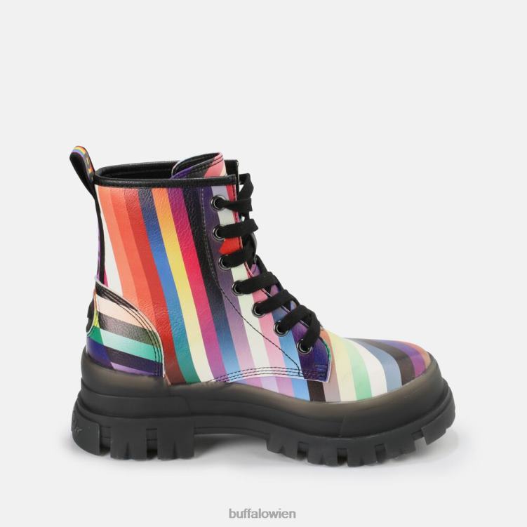 bei Buffalo aspha rld Stiefeletten vegan Schwarz/Regenbogen 0FX48866 |Stiefel