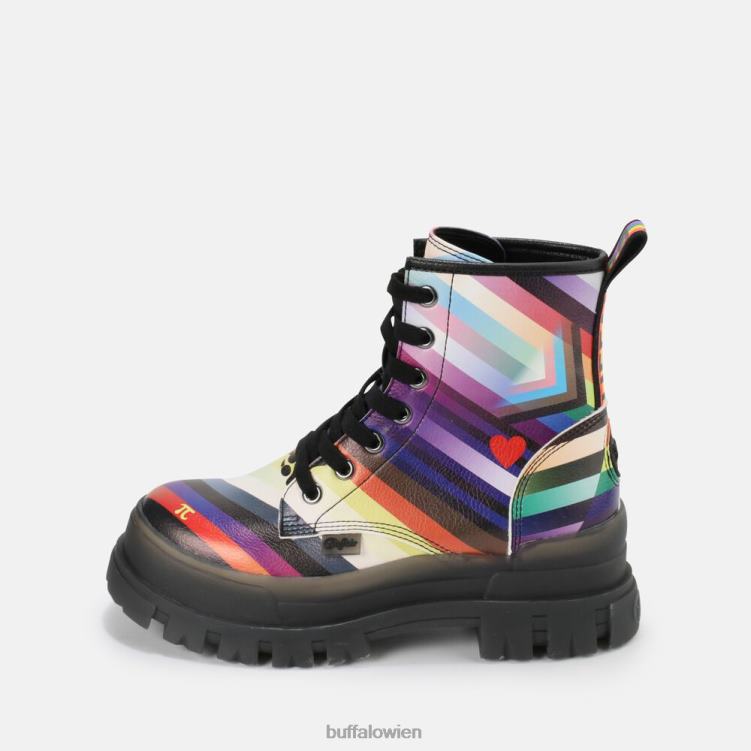bei Buffalo aspha rld Stiefeletten vegan Schwarz/Regenbogen 0FX48866 |Stiefel