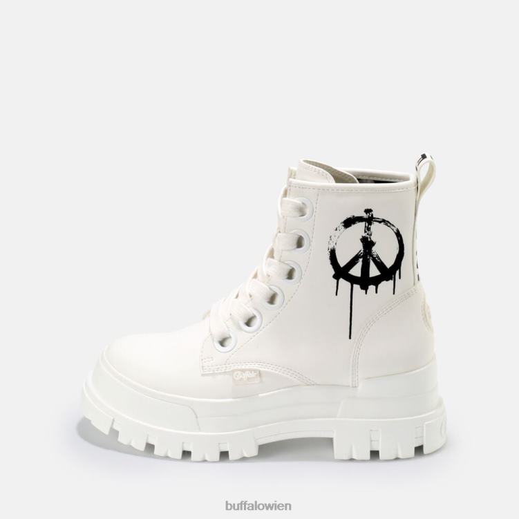 bei Buffalo aspha rld Stiefeletten weiß schwarz 0FX48696 |Stiefel