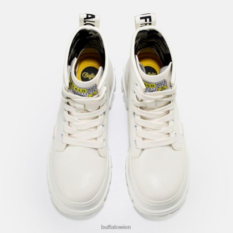 bei Buffalo aspha rld Stiefeletten weiß schwarz 0FX48696 |Stiefel