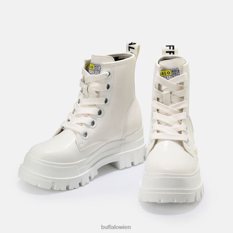 bei Buffalo aspha rld Stiefeletten weiß schwarz 0FX48696 |Stiefel