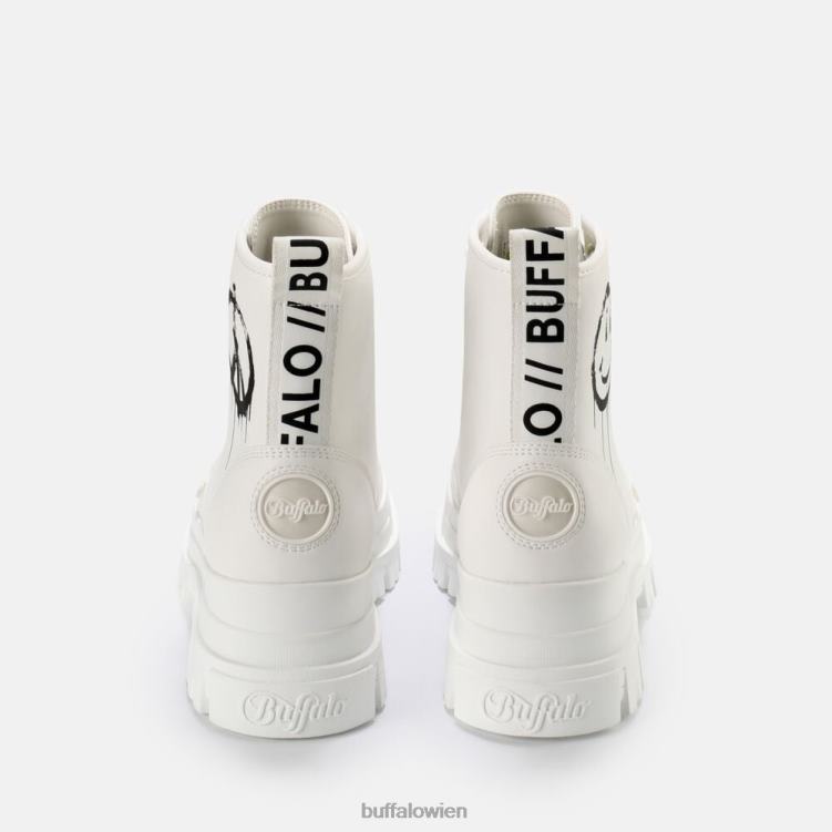 bei Buffalo aspha rld Stiefeletten weiß schwarz 0FX48696 |Stiefel