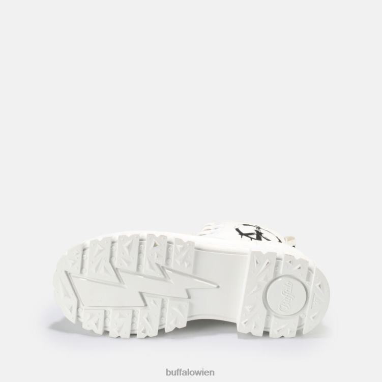 bei Buffalo aspha rld Stiefeletten weiß schwarz 0FX48696 |Stiefel